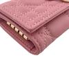 Dior S0983ONMJ 4-stitch quilting My Dior Aster lambskin Canage Key holder  pink lambskin Used