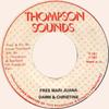7inch Record DAWN  CHRISTINE  Free Mari Juana NONE Thompson Sounds Jamaica Reggae Ska  Dub Used