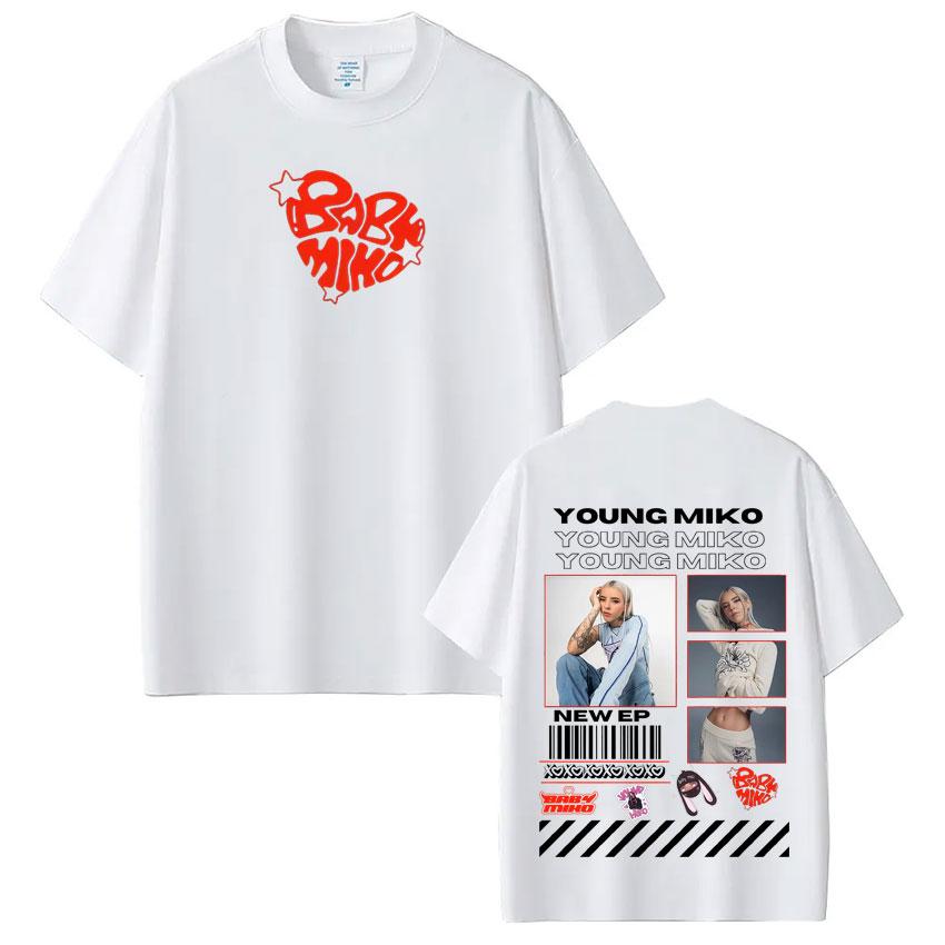 

Rapper Young Miko Merch Fashion Graphic Tshirts Men Women Aesthetic Trend Tshirt Summer Cotton Oversized Tshirts Fan Gifts S
