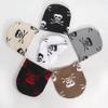 Y2k Skull Pattern Knit Cap With Plush Fabric For Outdoor Fashion