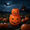Großer Süßigkeitenhalter für Partydekoration Halloween Kürbis Leckerlibecher Mit Bequemem Griff
