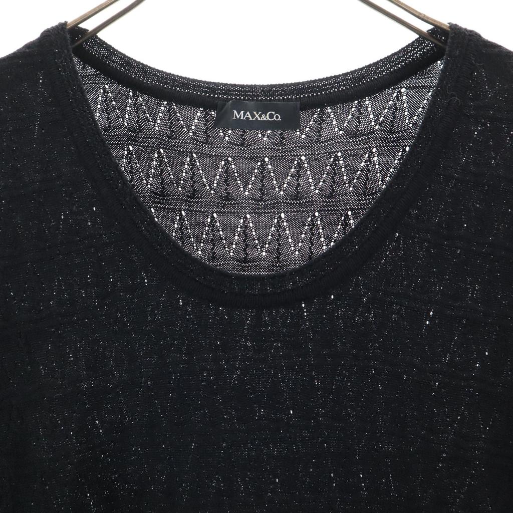 MAX&CO Long Sleeve Knit One Piece S Black Women Used