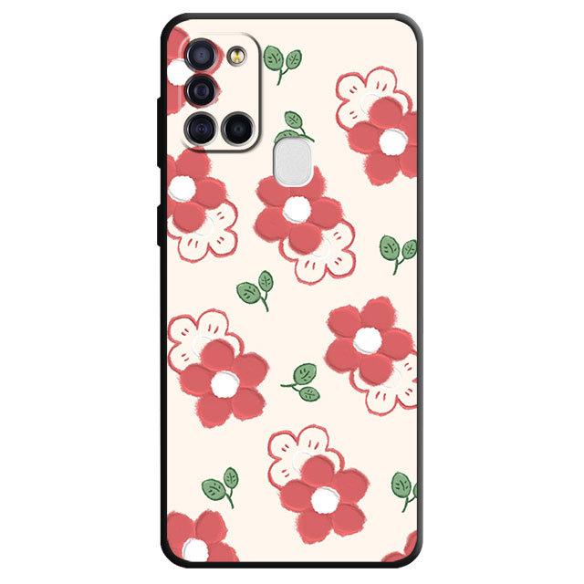 

Чехол для телефона с мультяшным цветком для Samsung Galaxy M51 M52 M33 M30s M12 M13 M31 M22 M32 5g M23 M21 M31 Prime, матовый силиконовый чехол Samsung M51