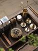 Premium Brass Incense Ceremony Set: Sandalwood & Agarwood Powder with Burner, Press, and Beginner Gift Box