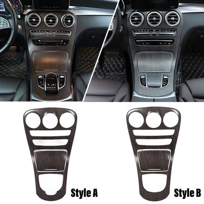 ABS Car Center Console Gear Shift Panel Cover Trim Sticker For Mercedes Benz C GLC Class W205 X235 2015-2025 Auto Accessories