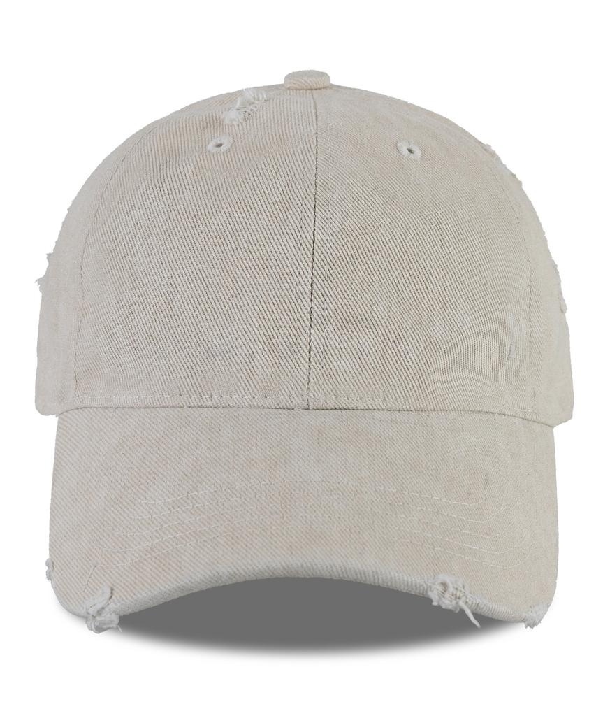 Chaebteo Standard Pigment Damage Ball Cap - Light Beige