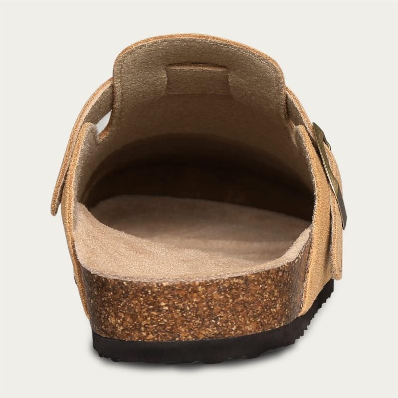 Fashion Litfun Classic Women's Clogs Slippers Summer Fashion Suede Flat Mules Comfortable Cork Footbed Beach Slippers With Arch Support