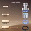 Submarine Stainless Steel Anti-Odor Floor Drain Core with Deep Water Seal