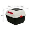 Plastic Motorcycle Rear Top Box Lockable Electric Scooter Toolbox Storage Case  Motorcycle