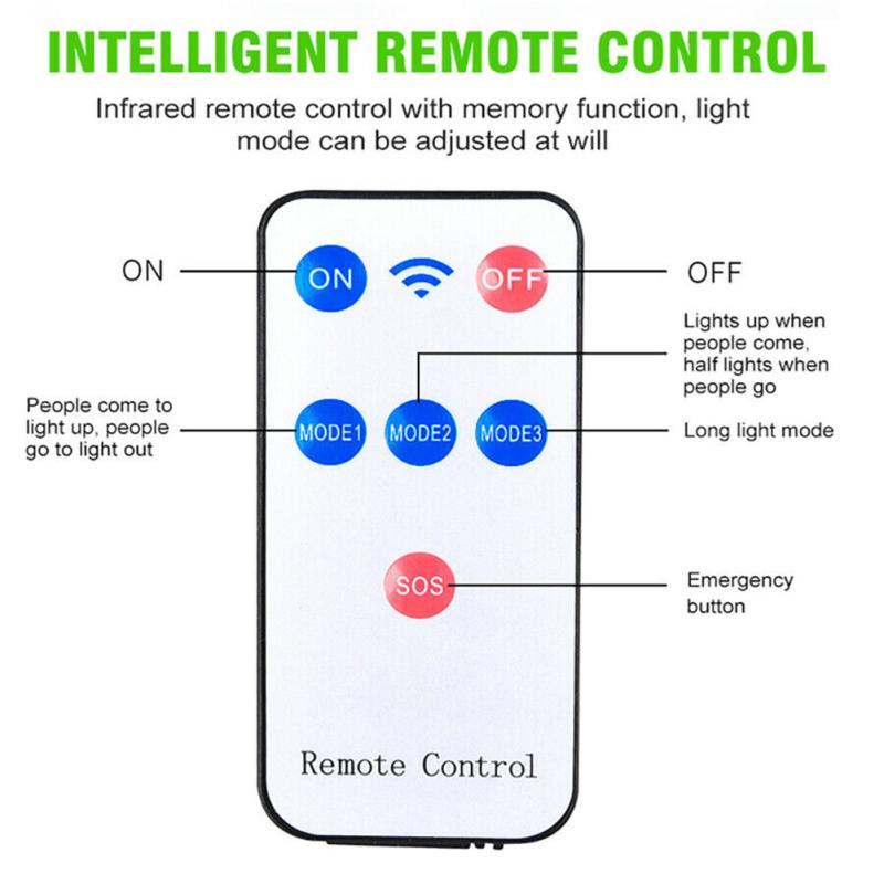 77 Led Flood Light Motion Sensor Security Dummy Camera Outdoor Wireless Ip65 Waterproof 3 Mode For
