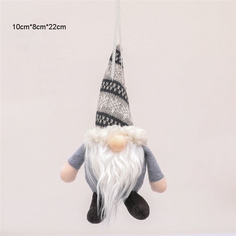 

Безликая кукла Рождественские украшения Домашнее украшение Рождественские подарки Подвесная кукла Нога Hanging Gray