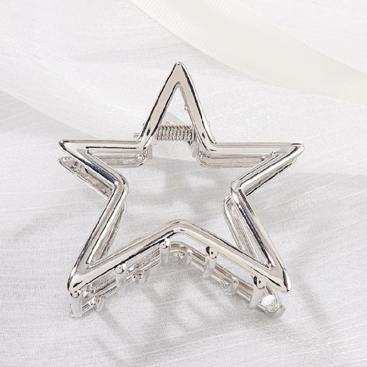 Trendy Hollow Star Hair Accessories Practical Metal Hair Claw For Women Girls Fashion Hairpin For Daily Styling Use
