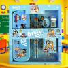 Bluey Portable Stationery Set Gift Box Kids School Supplies With Crayons For Toddlers Primary Students Birthday Christmas Gift