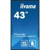 Écran LCD - iiyama - ProLite LH4365UHSB-B1 - 43" - 4K UHD - Rétro-éclairé par LED