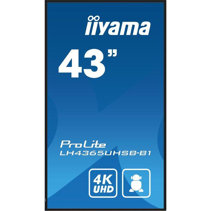 Écran LCD - Iiyama - ProLite LH4365UHSB-B1 - 43" - 4K UHD - Rétro-éclairé Par LED
