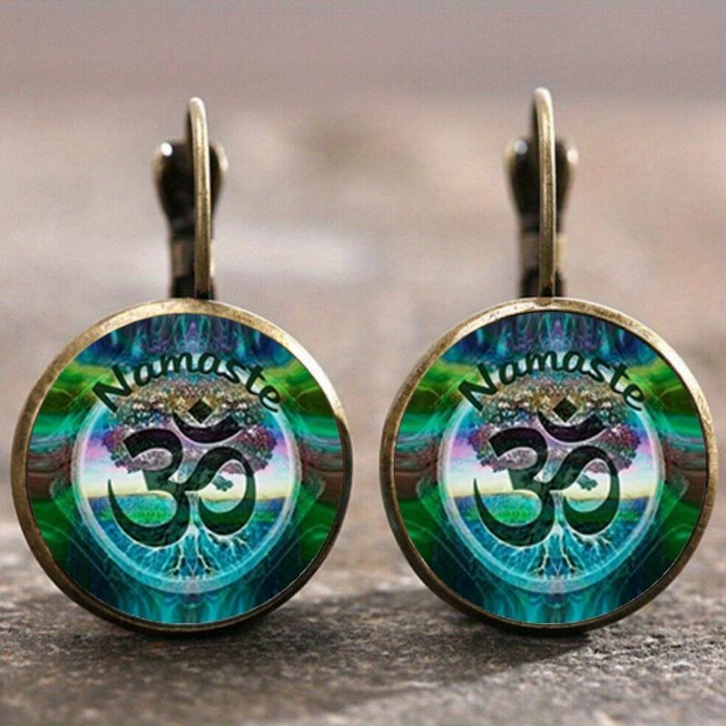 Fashion Earring Y2K Vintage Marigold Time Gem Flower Ear Buckle