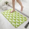 Jacquard Bathroom Rug Plush Fluffy Bath Mat