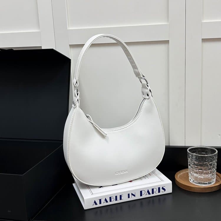 New Women's Shoulder Bag Portable Oblique Half-moon Bag