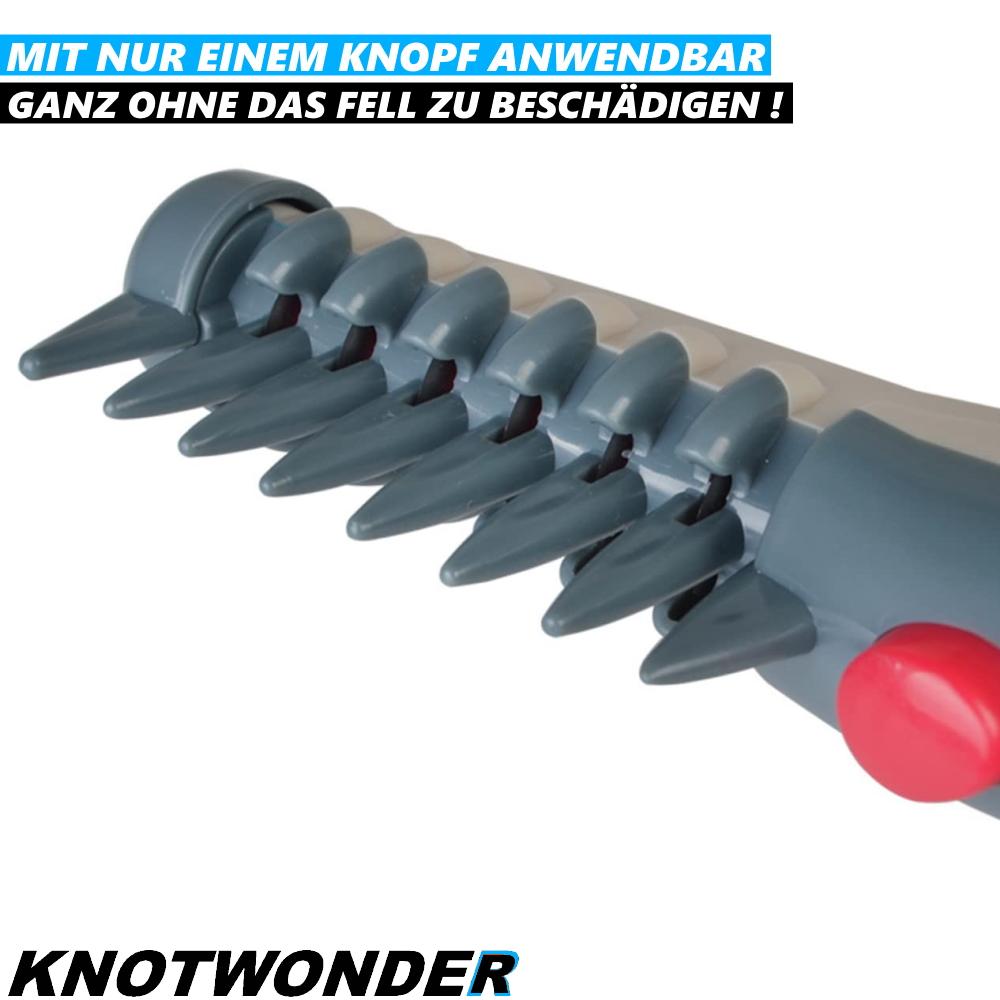 KNOTWONDER elektrische Knotenbürste Fellpflegebürste langhaar entfilzen Hunde