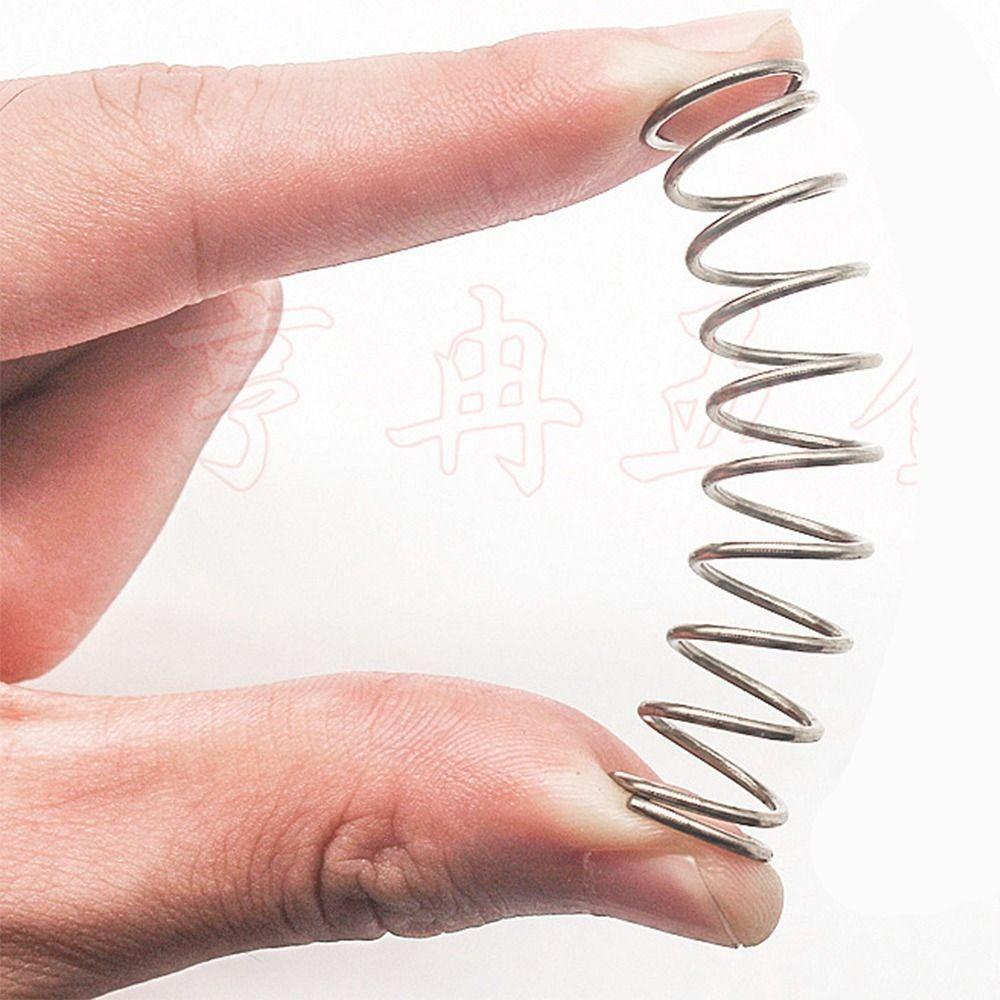 10 peças de mola de compressão de aço inoxidável com diâmetro externo de 6 mm para oficinas e reparos domésticos