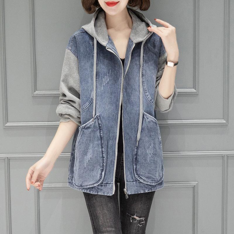Denim Jacket Women's Spring and Autumn Korean Version Casual Short Small Baseball Uniform Outerwear