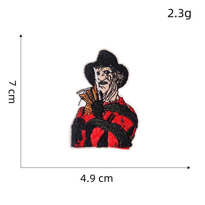 Skull Punk Anime Embroidered Cloth Patch