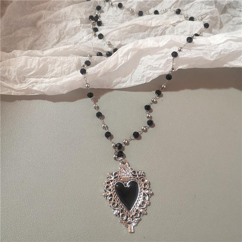 Personalizovaný přívěsek na náhrdelník Srdce Láska Hvězda Vintage Spirálový Vírový Vhodný pro Y2K Sladkou Cool Dívku 90s EMO Šperk Dárek
