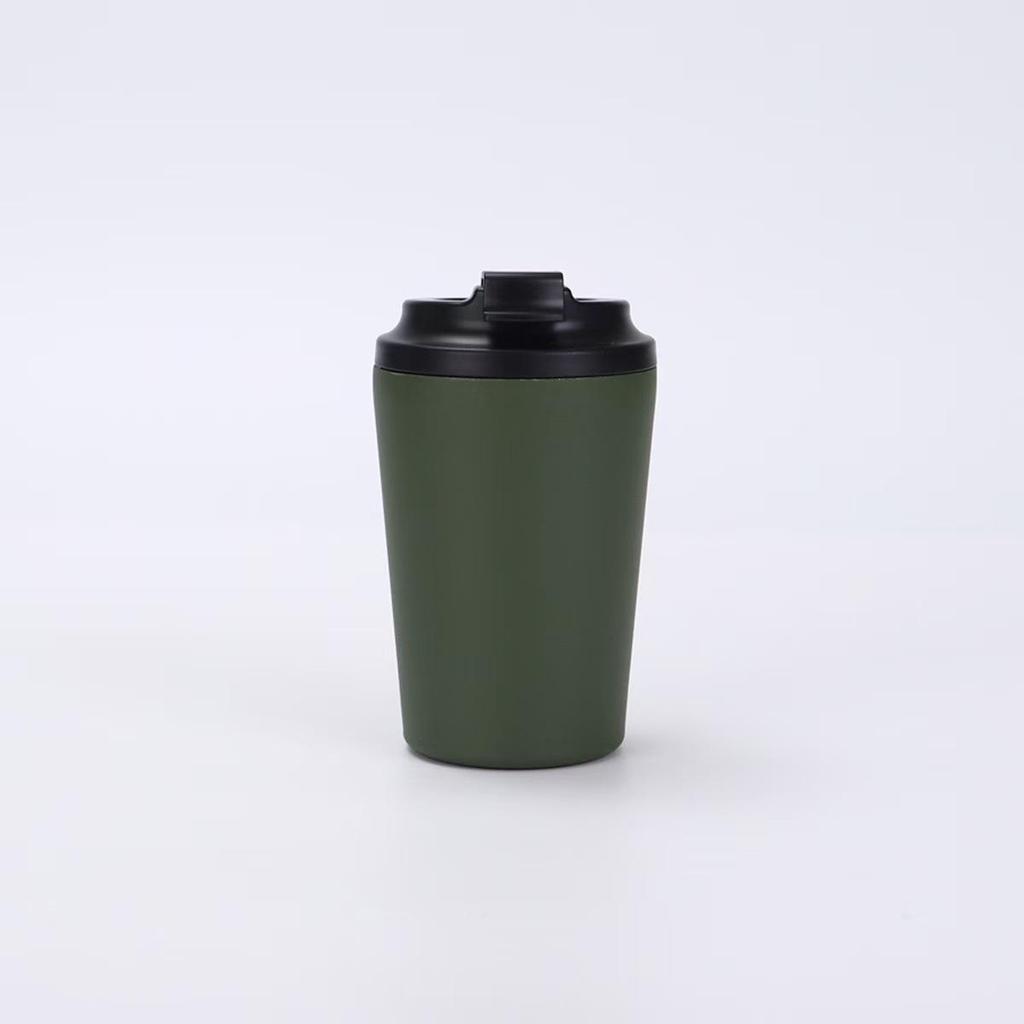 12oz Edelstahl doppelwandig tragbarer Thermobecher für Kaffee - Modisches und langlebiges Sport-Thermosflasche