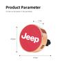 For Jeep Car Air Freshener Perfume Clip Aromatherapy Diffuser For Jeep Grand Cherokee Wrangler JK Gladiator Compass Renegade