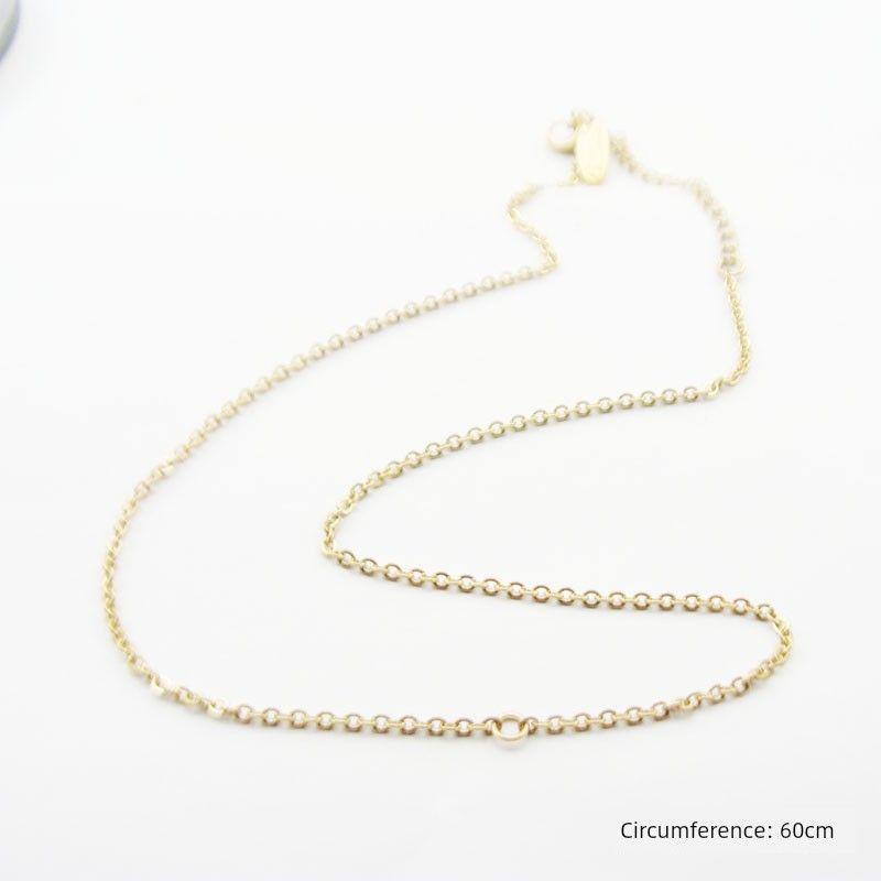

H60 European and American Foreign Trade Jewelry Exquisite Short Texture Fashion Necklace Choker 4 pieces(Gold chain)