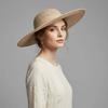 Wide Brim Vintage Fascinator Hat Big Bride Headdress Exquisite Masquerade Top Hat  Party