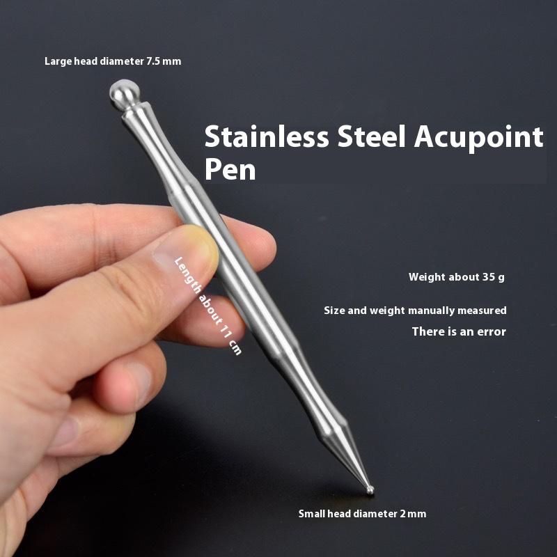 Acupuncture Pen Reflexology Tools Acupressure Pen Stainless Steel/Brass Massage Pen Reflexology Pressing Point Massager Tool For