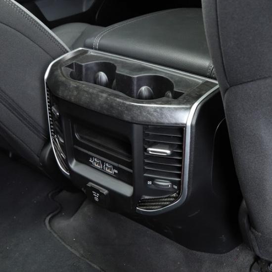 Rear Air Conditioner Vent Trim Decoration Strip for 2018+ Dodge Ram 1500 Carbon