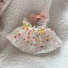 Doll Clothes Fashion Clothes Bow Strap Floral Skirt for 17cm Doll Clothes Dolls Accessories Cute Little Clothes