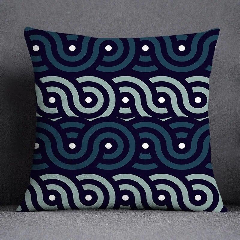 Geometric Simple Pattern Collection Home Decor Pillowcase Square   Office