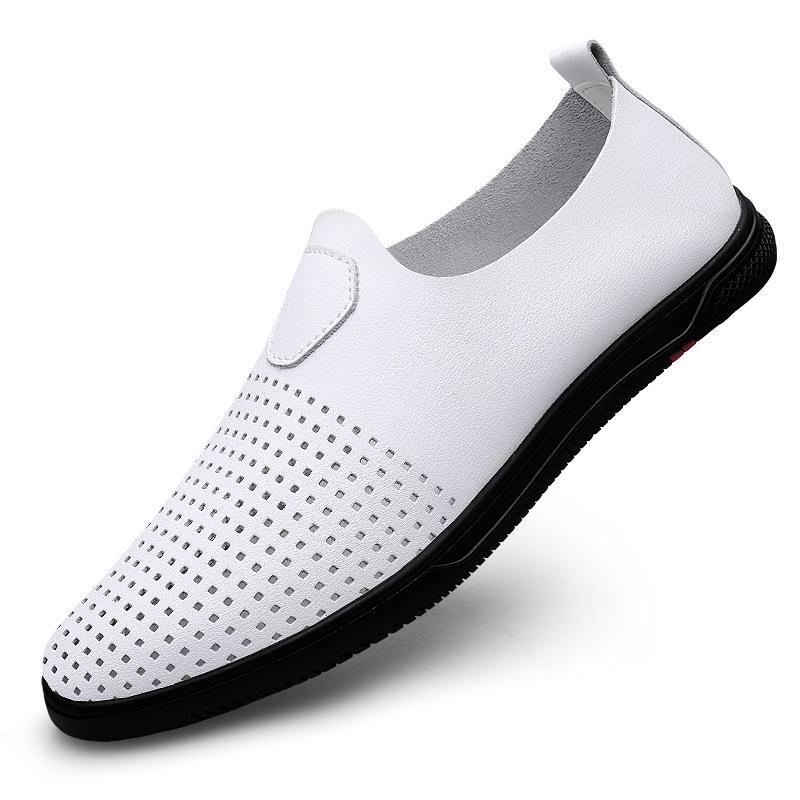 Men s Large Size Slip-On Leather Loafers: Summer Casual  Formal Driving Shoes 39