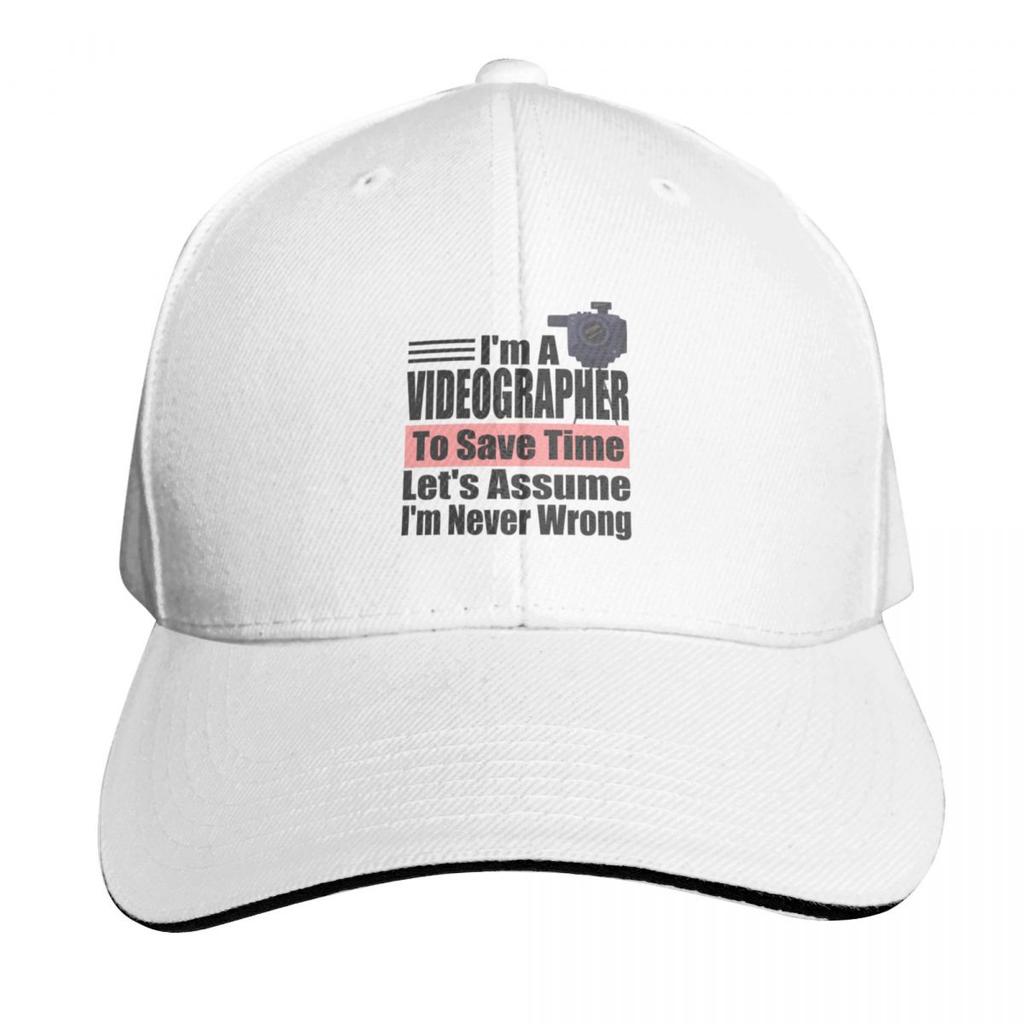 Im a Videographer to Save Time Lets assume Im Never Wrong Videographer Birthday Videographer Gift Idea Baseball Cap