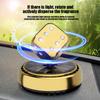 Solar Car Air Freshener Center Console Car Perfume Dice Shape Decoration Interior Decoration Solar Car Rotating Perfume Diffuser