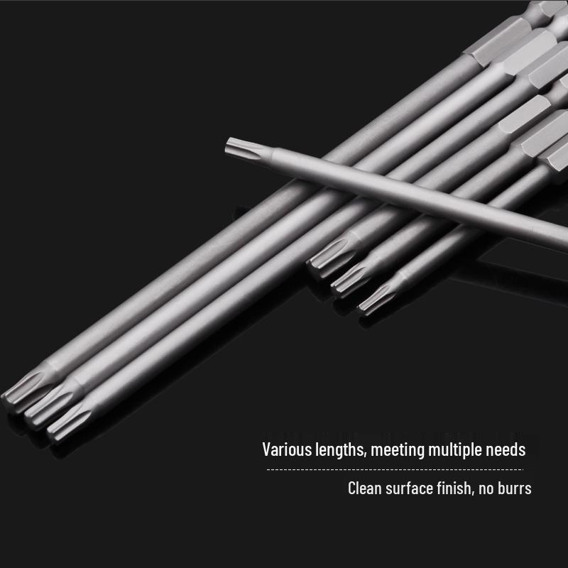 Extended Star Magnetic Screwdriver Bit Set T8/T25/T30/T40 for Electric Screwdrivers and Drills