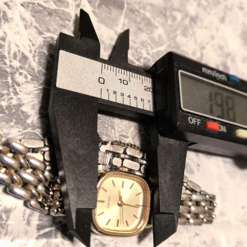 SEIKO Dress Working/New Battery Ladies' Watch, Gold, Square, Two-Tone Color