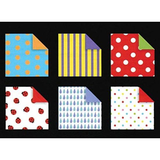 Showa Grim Origami Dot Chiyogami Box of 120 Sheets Double-Sided (Product Code 23-2187)