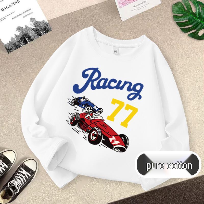 Children's Pure Cotton Long Sleeve T-shirt - Autumn Fashion