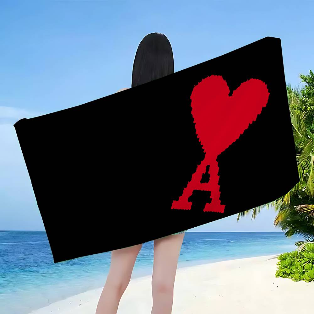 Popular AMI PARIS Beach Towel Colorful Bath Towels For Girl Microfiber Quick Dry Sand Free Beach Yoga Spa Gym Pool