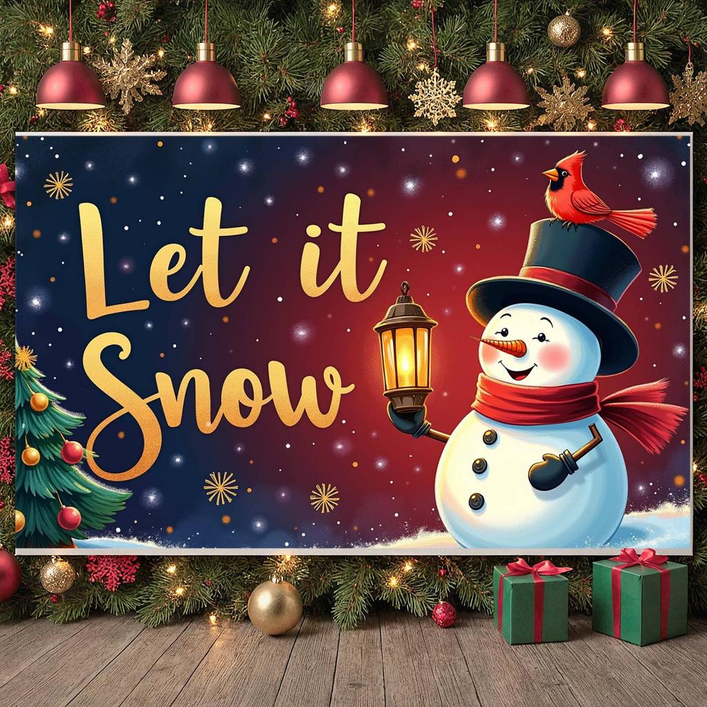 Winter Display Festive Holiday Background Christmas Banner Holiday Themed Winter Scene Background For Xmas Event Snow Festival