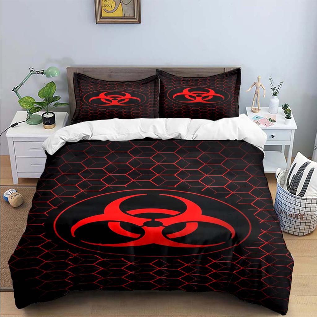 Fashion 3D Movie R-Resident Evil Print Bedding Sets Bed Supplies Set Duvet Cover Bed Comforter Set Bedding Set Luxury Gift