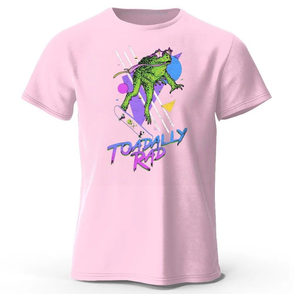 Funny Pun Toadly Rad Trendy Short Sleeved Mens Fashionable New Running Sports Tshirt Womens Loose Plus Size Soft Top