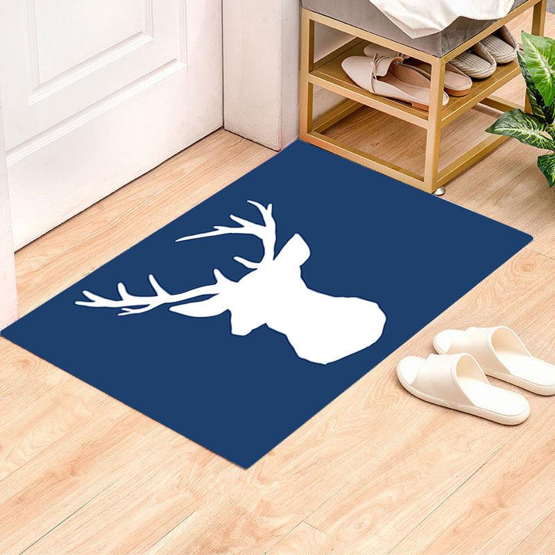 Home Crystal Velvet Floor Mat Door Mat Bedroom Kitchen Toilet Foot Mat Bathroom Absorbent Non-slip Mat