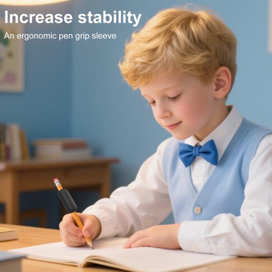 Calligraphy Pen Corrector with Unique Thread Design Easy To Clean Silicone Grip Painting Tool Dip Pen