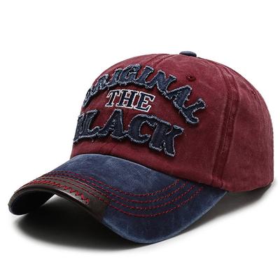 Nueva Gorra de Béisbol Deportiva para Exteriores Recubierta de Algodón, Parche Bordado con Letras Negras, Sombrero Protector Solar y Parasol para Primavera y Otoño