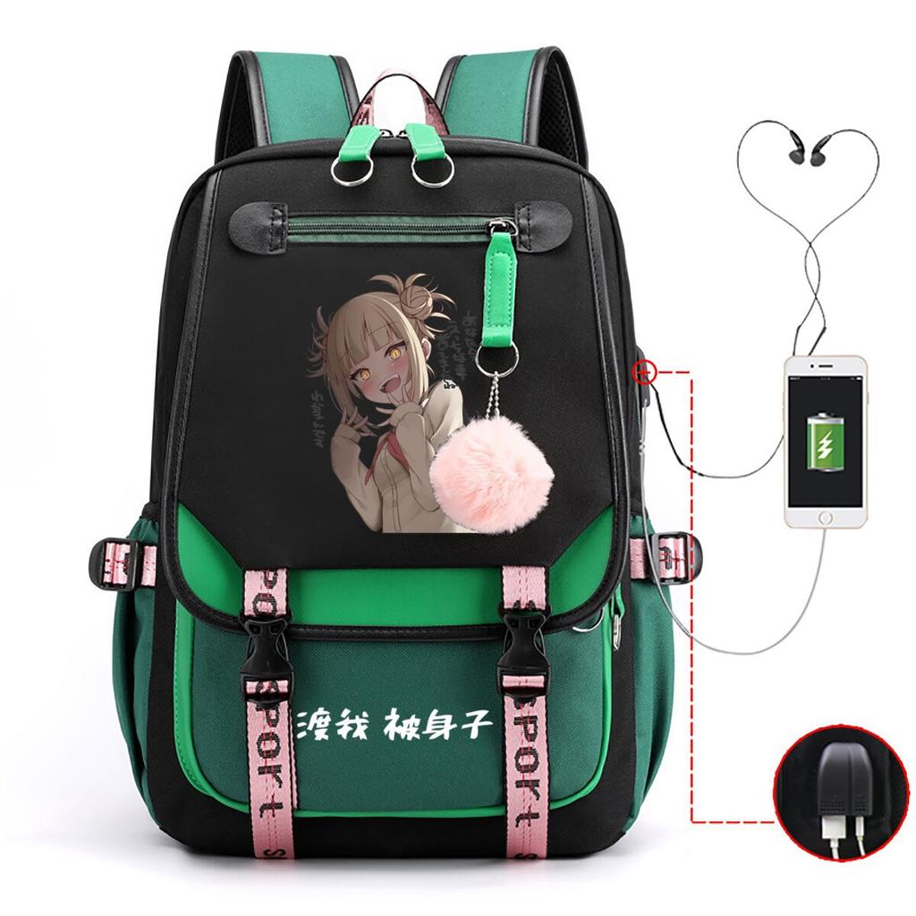 My Hero Academy Has the Same Peripheral Backpack, Animation Two-dimensional Printing, Primary and Secondary School Schoolbag.